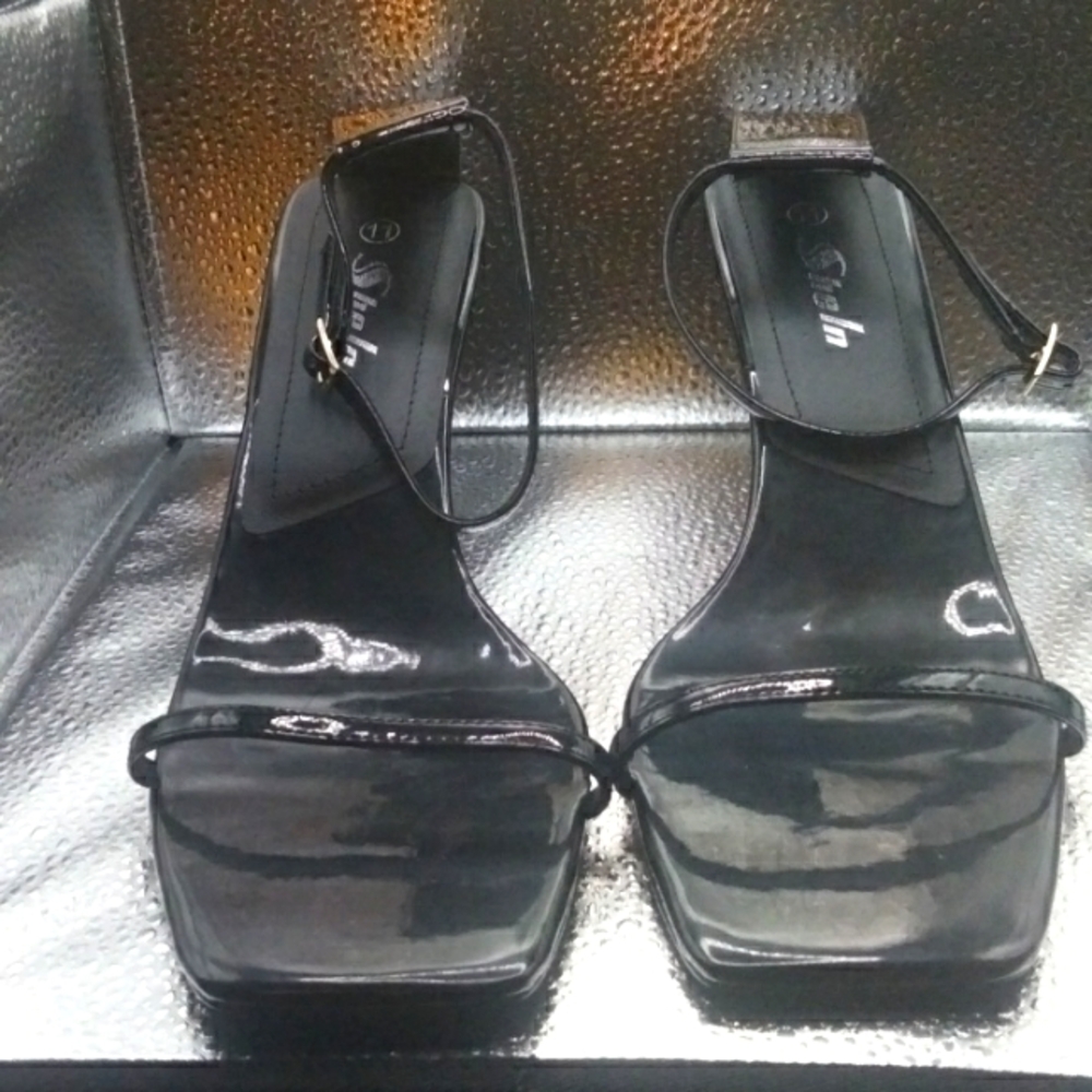 3 inch heels all black